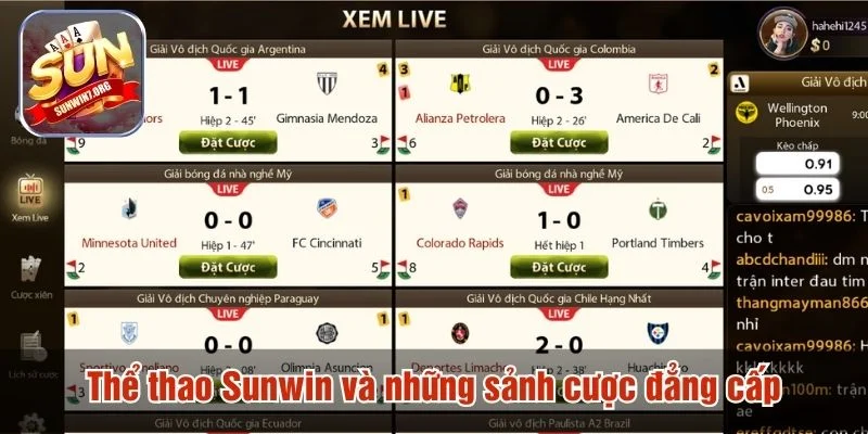 Thể thao Sunwin tạo ấn tượng nhờ các sảnh đấu chuyên nghiệp